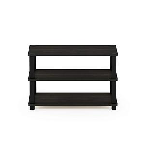 lot 4050 image: Furinno 13080EXBK Turn-S-Tube 3-Tier Shoe Rack, EspressoBlack