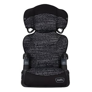 lot 4057 image: Evenflo Big Kid AMP High Back Booster Car Seat, Static Black