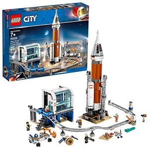 lot 4058 image: LEGO City Space Deep Space Rocket and Launch Control 60228 Model Rocket Building Kit with Toy Monorail, Control Tower and Astronaut Minifigures, Fun STEM Toy for Creative Play (837 Pieces)