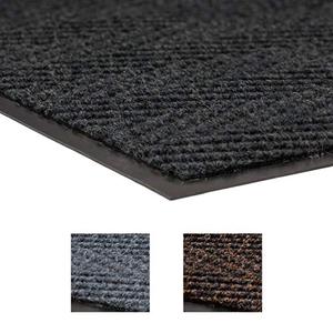 lot 4059 image: Notrax 105 Chevron Entrance Mat, for Home or Office, 4 X 8 Charcoal