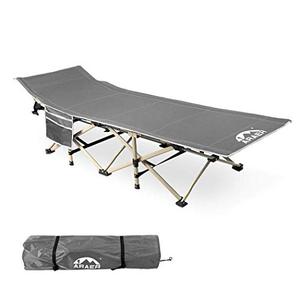 lot 4067 image: Camping Cot, 450LBS(Max Load), Portable Folding Outdoor Bed with Carry Bag for Adults Kids, Heavy Duty Cot for Traveling Gear Supplier, Office Nap, Beach Vocation and Home Lounging