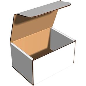lot 4083 image: White Cardboard Shipping Box - Pack of 25, 7 x 5 x 4 Inches, White, Corrugated Box