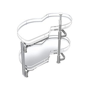 lot 4085 image: VADANIA Kitchen Cabinet Blind Corner Pullout Organizer for 36-inch Cabinet, 2 Tiers Swing Tray, Soft Close, Left Handed Open
