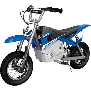 lot 4086 image: Razor - Dirt Rocket MX350 Electric Bike - Blue