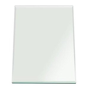 lot 4087 image: Fab Glass and Mirror 24 x 48 Rectangle 12 Inch Thick Tempered Beveled Edge Polish Radius Corners Glass Table Top, Clear