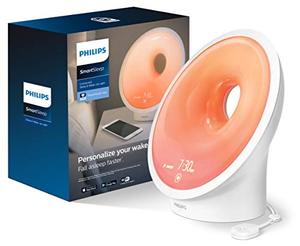 lot 4093 image: Philips SmartSleep Connected Sleep and Wake-Up Light, Personalized Sunrise and Sunset, SleepMapper App Enabled, Sleep Environment Tracking, HF367060
