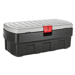 lot 5125 image: Rubbermaid ActionPacker�� 48 Gal Lockable Storage Bin, Industrial, Rugged Large Storage Container with Lid