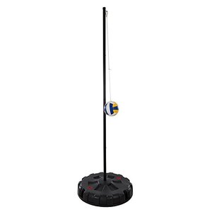 lot 5129 image: Portable Tetherball Complete Outdoor Game Set with Base, Ball, Pump, Cord & Stakes - Family Game for Kids and Adults by Hey Play