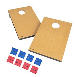 lot 5133 image: Triumph Premium 2x3 Cornhole Set - Includes 2 Portable, Scratch Resistant Bag Toss Boards and 8 Cornhole Bags