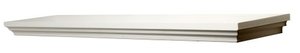lot 5151 image: LTL Home Products Wallscapes 8  X 36 Woodridge Floating Wall Shelf Kit, 8X36, White