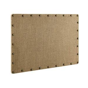 lot 5162 image: Linon Burlap, Medium Nailhead Corkboard