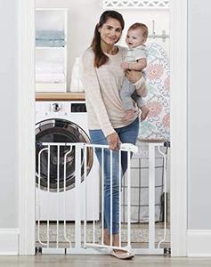lot 5170 image: Regalo Easy Step 38.5-Inch Extra Wide Walk Thru Baby Gate, White Original version