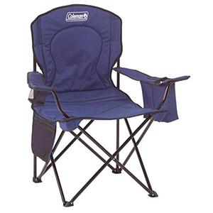 lot 5175 image: Coleman Cooler Quad Portable Camping Chair, Blue
