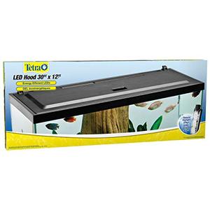 lot 5178 image: Tetra LED Hood 30 Inches by 12 Inches, Low-Profile Aquarium Hood with Hidden Lighting