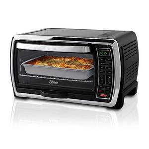 lot 5182 image: Oster Toaster Oven  Digital Convection Oven, Large 6-Slice Capacity, BlackPolished Stainless