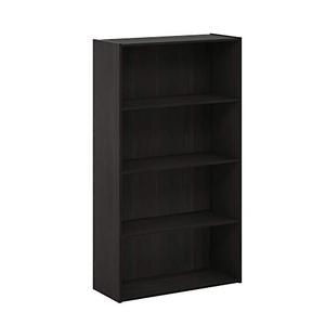 lot 5184 image: Furinno Pasir 4 Tier Open Shelf, Espresso
