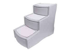 lot 5203 image: Pet Gear Easy Step III Pet Stairs, for Pets up to 150 pounds, Light Grey