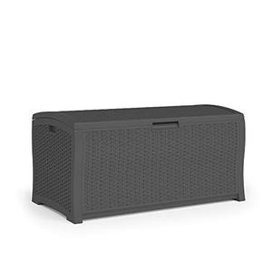 lot 5205 image: Suncast DBW9936P Extra Large Deck Box, Peppercorn
