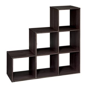 lot 6110 image: ClosetMaid 1044 Cubeicals Organizer, 3-2-1 Cube, Espresso