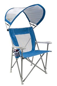 lot 6121 image: GCI Outdoor Waterside SunShade Captains Chair Beach Chair & Outdoor Camping Chair With Canopy