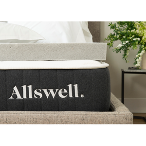 lot 6143 image: Allswell 3 Memory Foam Mattress Topper Infused with Graphite, Twin