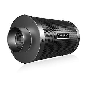 lot 6144 image: OPULENT SYSTEMS 4 Inch Air Carbon Filter Odor Control with Premium Australian Virgin Charcoal, for Inline Duct Fan, Grow Tent, Hydroponics and Odor Scrubber with Pre-Filter, 1 Pair hanger