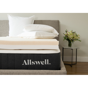 lot 6149 image: Allswell 4 Memory Foam Mattress Topper Infused with Copper Gel, Queen