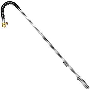 lot 6162 image: Flame King YSNPQ810CGA Propane Torch Weed Burner with Integrated Lighter, Silver