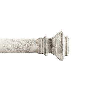 lot 6176 image: 0Lavish Home (White 1-Inch Curtain Rod