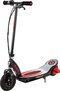 lot 6186 image: Razor Power Core E100 Electric Scooter - 100w Hub Motor, 8 Air-filled Tire, Up to 11 mph and 60 min Ride Time, for Kids Ages 8
