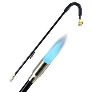 lot 26161 image: Houseables Weed Torch Propane Burner, Gas Vapor, 20,000 BTU, 34 Inches Long, Black, Outdoor Garden Weeds, Ergonomic Handle, Self Igniting, Trigger Start, Patio Dragon Weeder