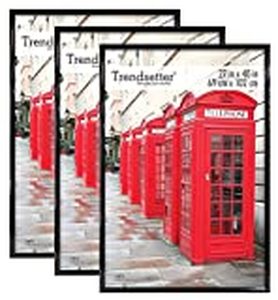 lot 26178 image: MCS Trendsetter Poster Frame (3 Pack), 27 x 40, Black