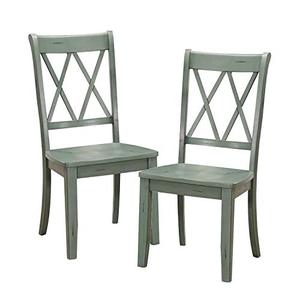lot 36359 image: Homelegance Dining Chair (Set of 2), Teal