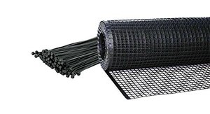 lot 36392 image: Kidkusion Heavy Duty Deck Guard, Black - 16 L x 3 H  Made in USA IndoorOutdoor Balcony and Stairway Deck Rail Safety Net Child Safety Pet Safety Toy Safety
