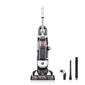 lot 36406 image: Hoover MAXLife Elite Swivel Vacuum Cleaner with HEPA Media Filtration, Bagless Upright for Carpet and Hard Floors, UH75150, White