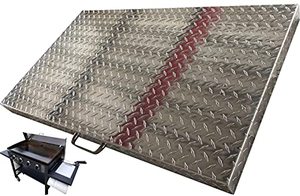 lot 36407 image: Premium Home Griddle Cover 36 Inch for Blackstone Griddle, Blackstone Griddle Cover Accessories, Flat Top GriddleGrill Cover, Great for Outdoors, use as Tabletop, Diamond Plate Aluminum