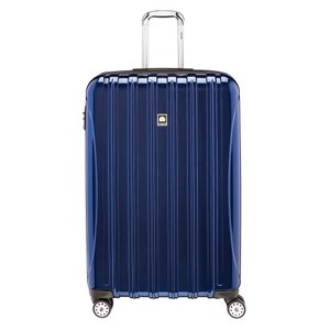 lot 36414 image: DELSEY Paris Helium Aero Hardside Expandable Luggage with Spinner Wheels, Blue Cobalt, Checked-Large 29 Inch
