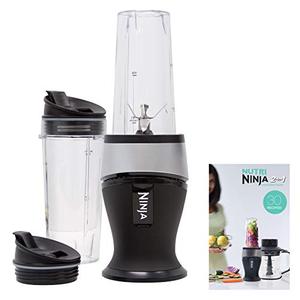 lot 36432 image: Ninja Personal Blender for Shakes, Smoothies, Food Prep, and Frozen Blending with 700-Watt Base and (2) 16-Ounce Cups with Spout Lids (QB3001SS)