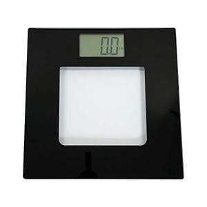 lot 36433 image: Extra Wide Digital Glass Talking Bathroom Scale Visual & Voice Display Scale- 395 Pounds Max- Wide Width Tamper Glass-Large LCD Display-Tap Auto On & Off Modern