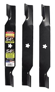 lot 36442 image: MaxPower 561747B 561747 Mower Blades, 18.5 inches, yellow