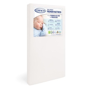 lot 1920 image: Graco Premium Foam Crib & Toddler Mattress in a Box Retail $79.99