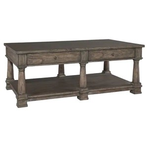 lot 1934 image: Hekman Rectangular Solid Wood Coffee Table - Lincoln Park - Wood Retail $1,049.99