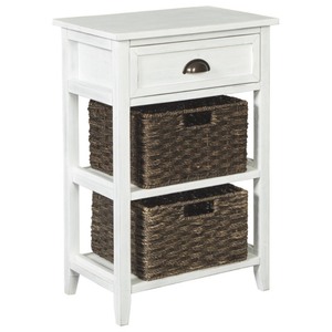 lot 1962 image: Oslember Accent Table White - Signature Design by Ashley