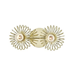 lot 1972 image: Mitzi by Hudson Valley Serena 2 Light Polished Brass Retail $72.49