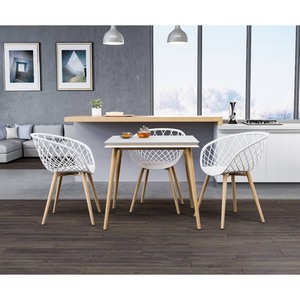 lot 1909 image: Kurv Chair White - Jamesdar (Set of 2) -Retail $186.99