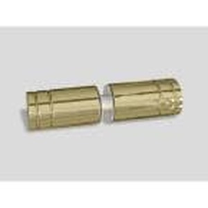 lot 1896 image: Glass Warehouse Polished Brass 2 Hinges &amp Door Knob Codes