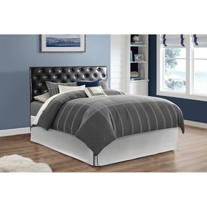 lot 1928 image: LYKE Home London Black Jeweled Full Headboard Retail $198.49