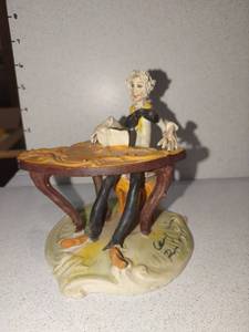 lot 1047 image: Signed Italy (possibly) Capodimonte pianist sculpture