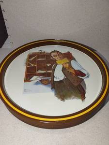 lot 1097 image: Norman Rockwell 1st limited edition postal collectors tray set of 13