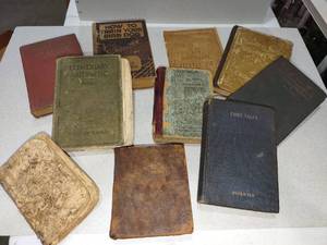 lot 1157 image: Antique & vintage books copyrights 1838, 1865, 1910, 1912, 1943 and more
